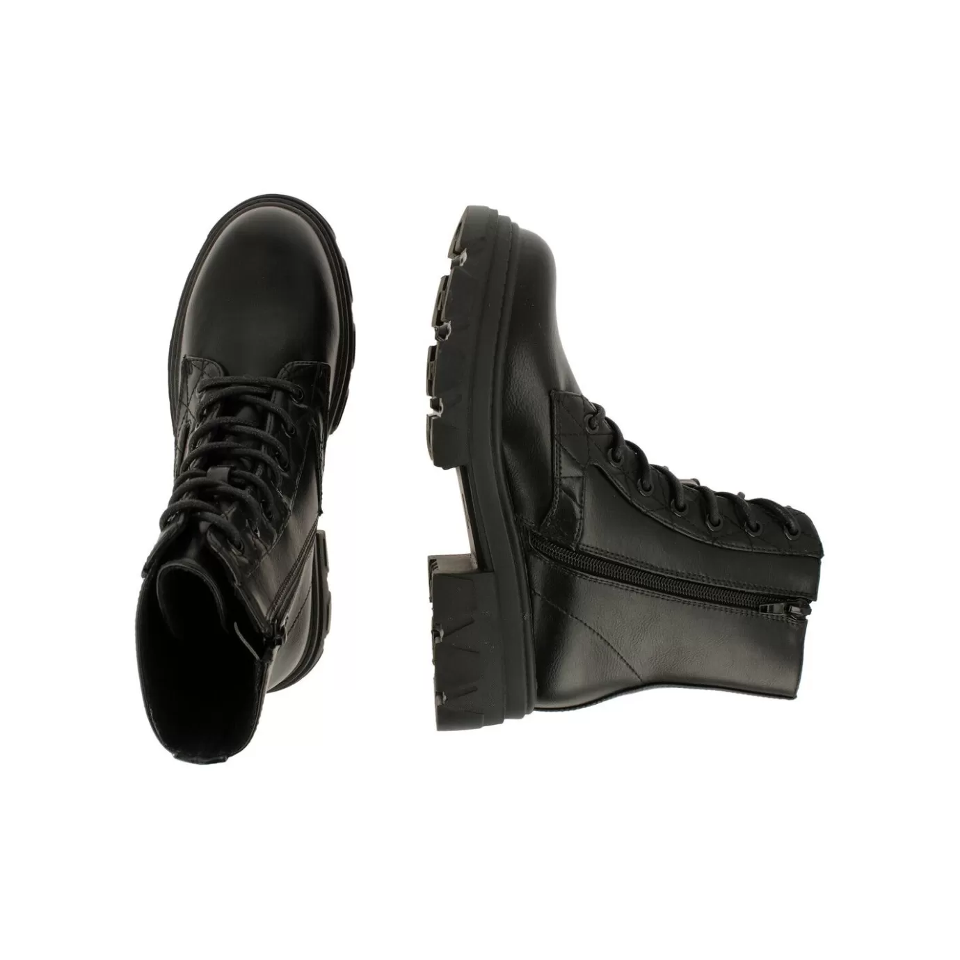 New Ankle Boots Black 267514F6S_Blcktd Women Lace Up Boots