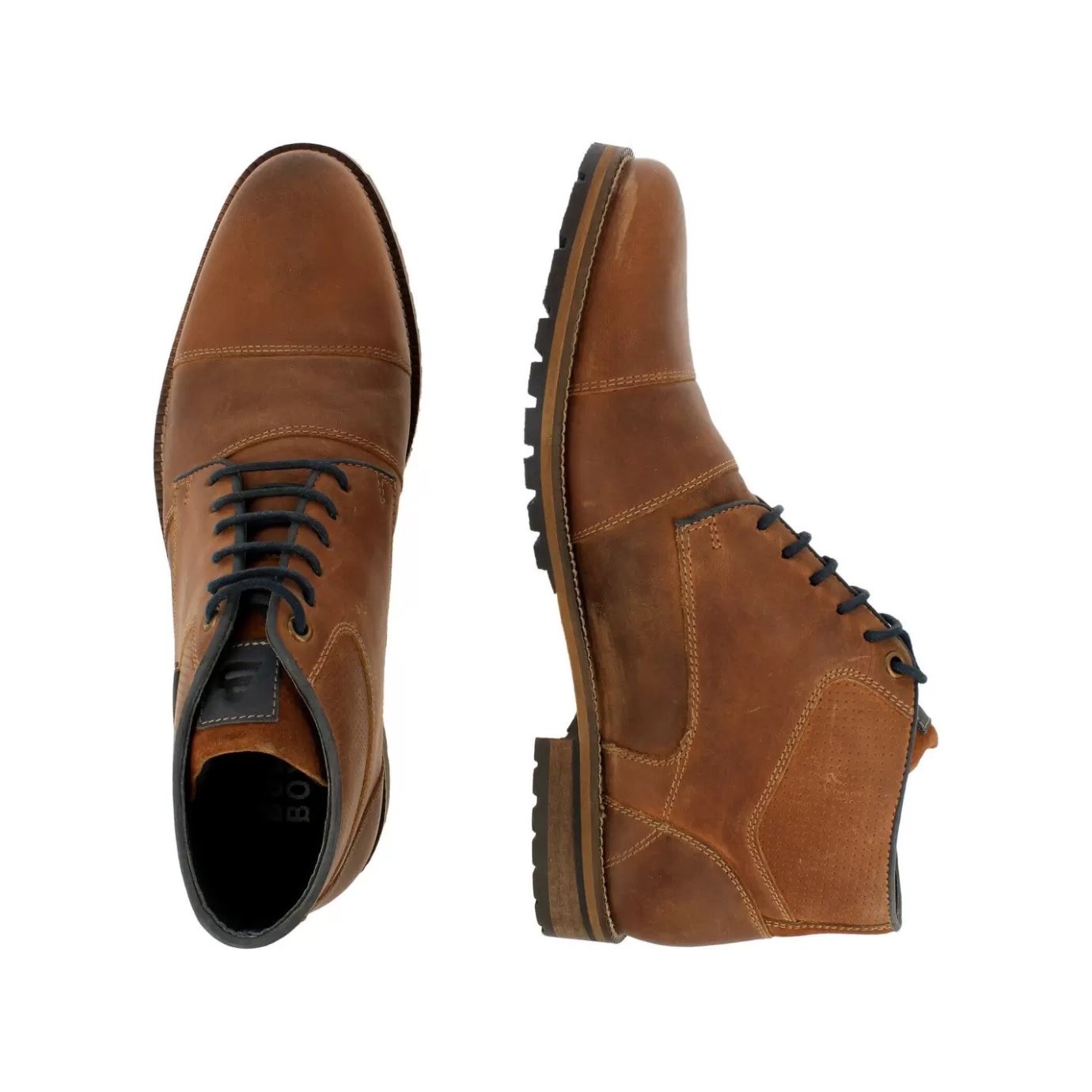 Outlet Ankle Boots Tan/Cognac 773I56284Blicosu Men Lace Up Boots