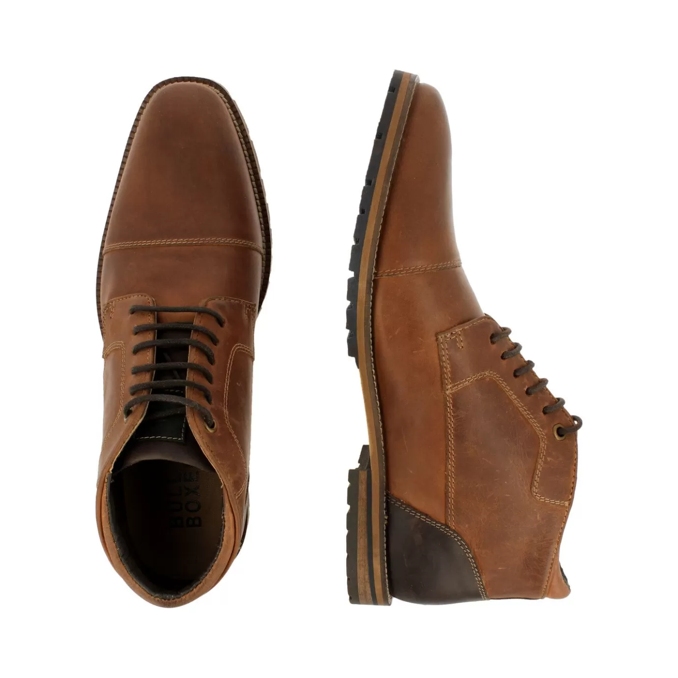 Shop Ankle Boots Tan/Cognac 834I50777Bpacbsu Men Lace Up Boots