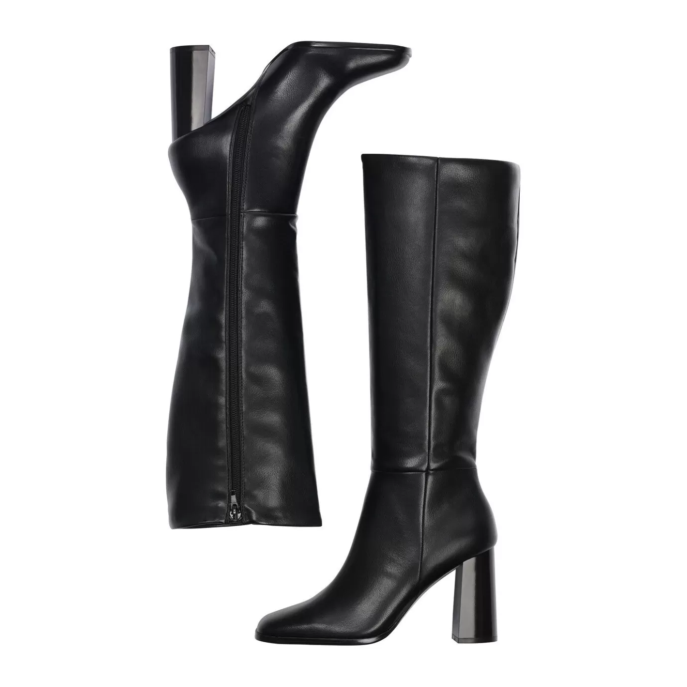 New Boots Black 183500F7S_Blcktd Women High Heel Boots