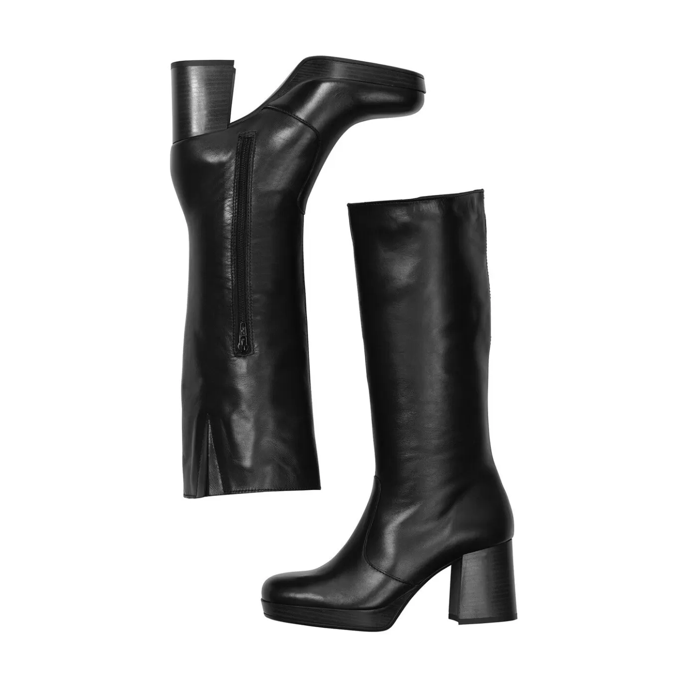 Clearance Boots Black 256502E7L_Blbltd Women High Heel Boots