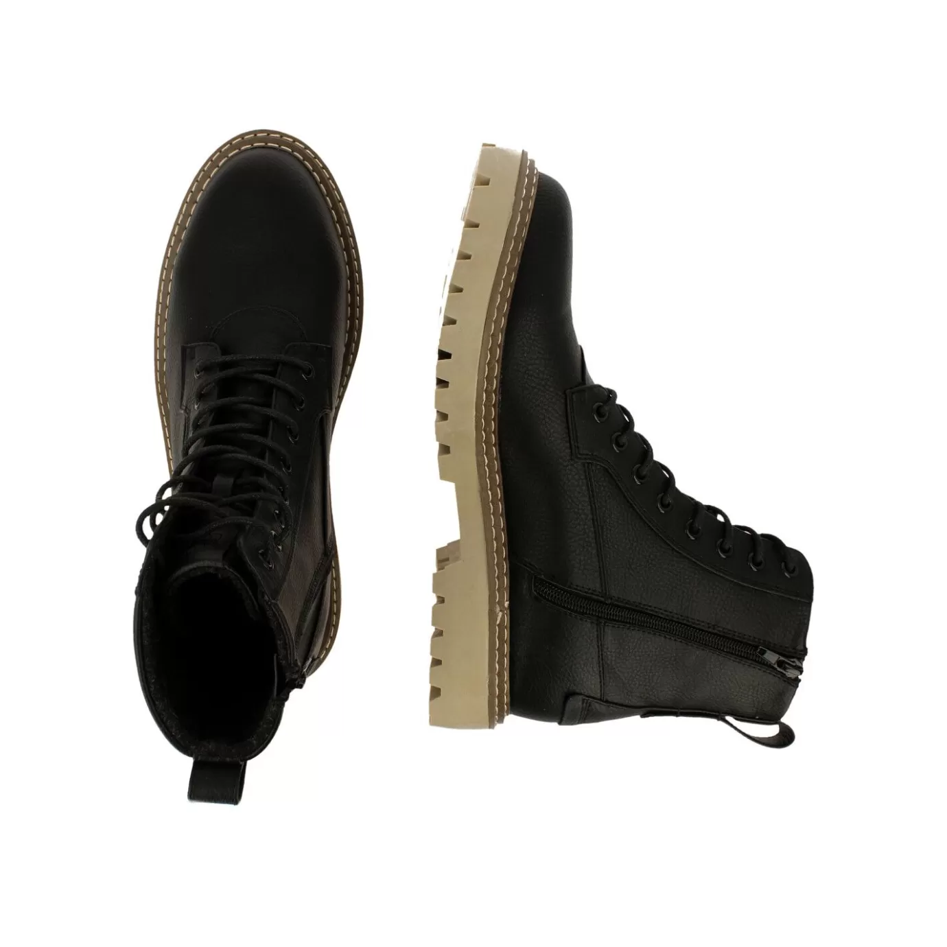 Best Boots Black 295X58401Ablcksu Men Lace Up Boots