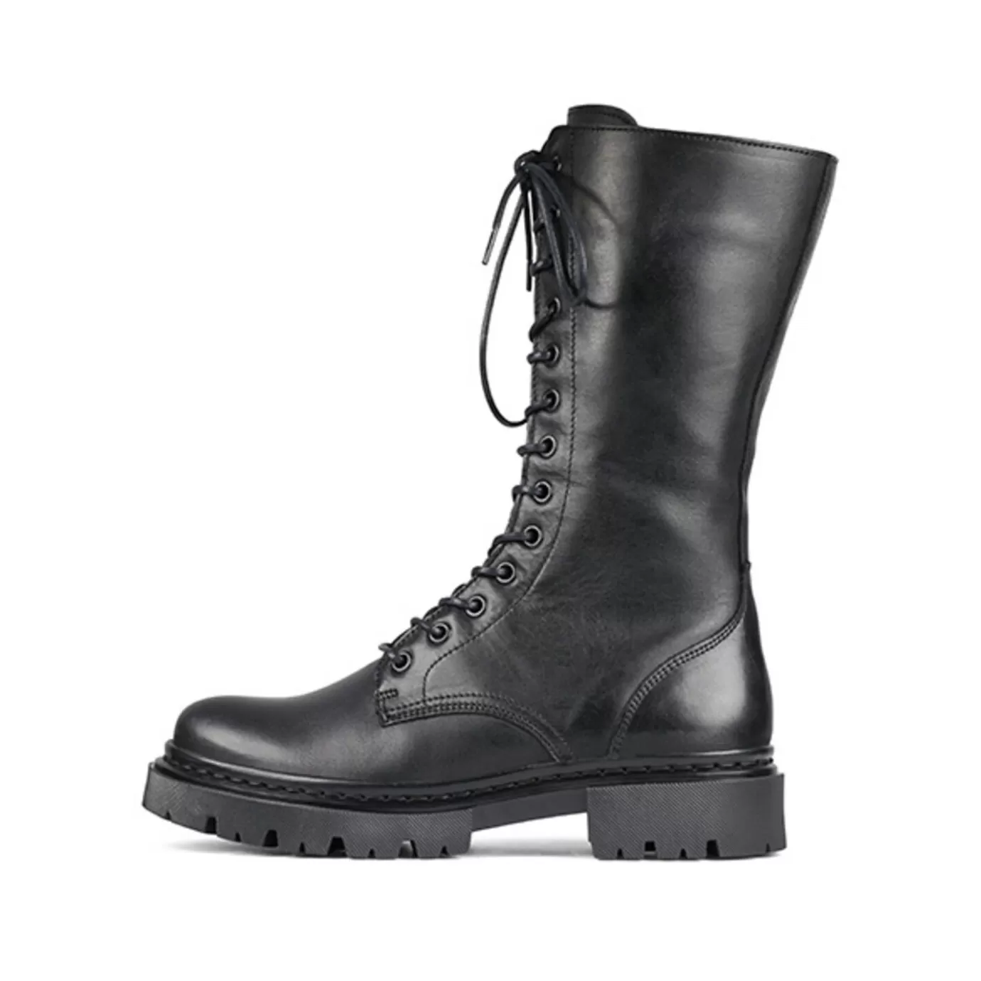 New Boots Black 610517E7L_Blcktd Women Lace Up Boots