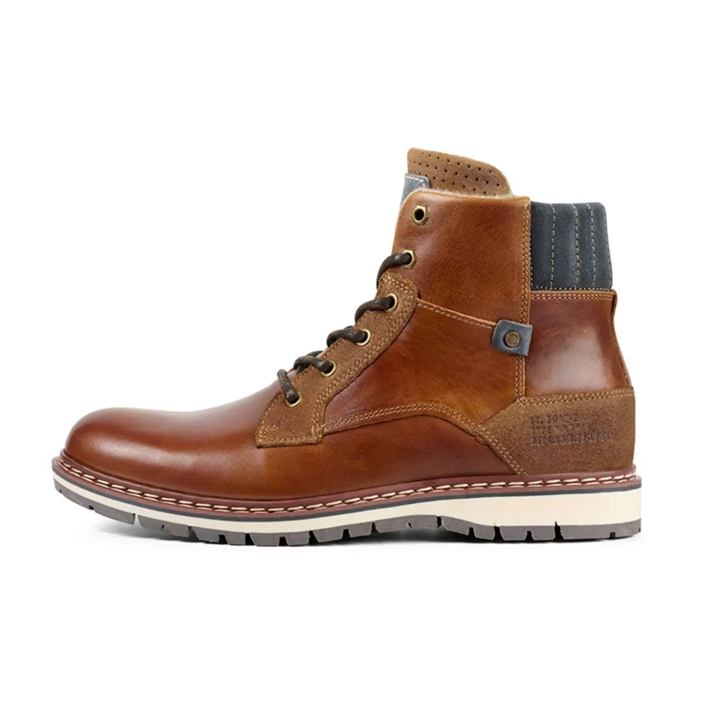 Best Boots Cognac 877K55858A2499Su Men Lace Up Boots