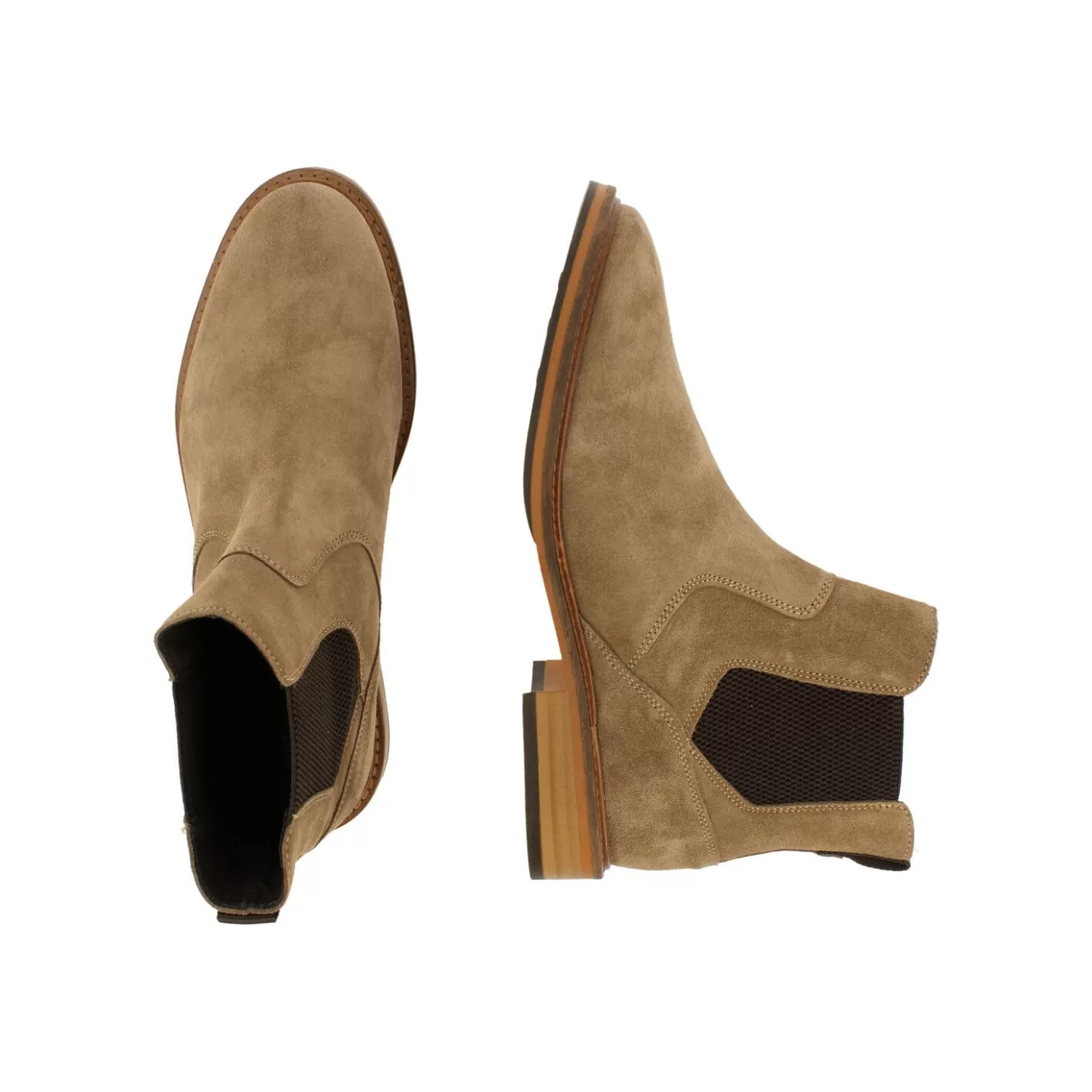 Cheap Chelsea Boots Beige/Taupe 679P71219Ak004Su Men Ankle Boots