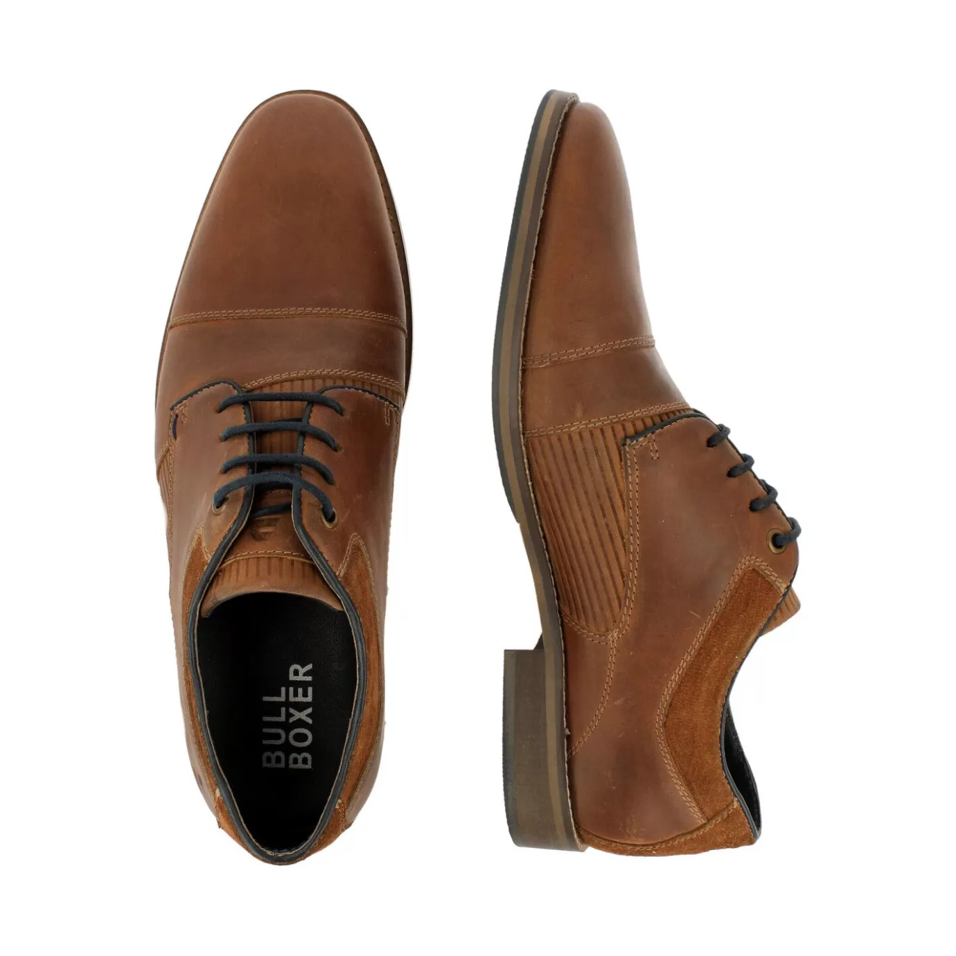 Best Sale Lace Up Cognac 681I26284Qcognsu Men Classic Lace Ups