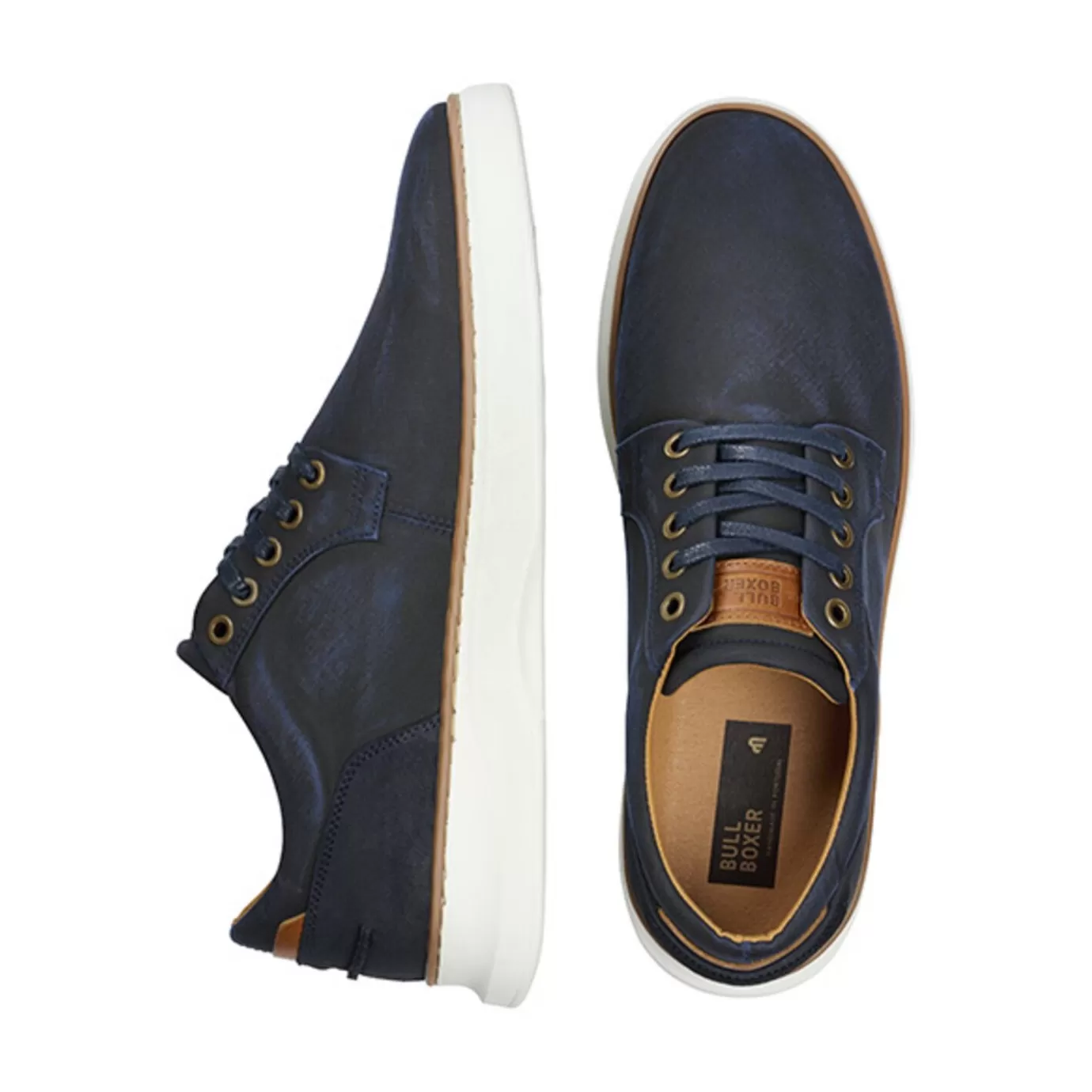 Outlet Lace-Up Blue 115K20582At709Su Men Sporty Lace Ups