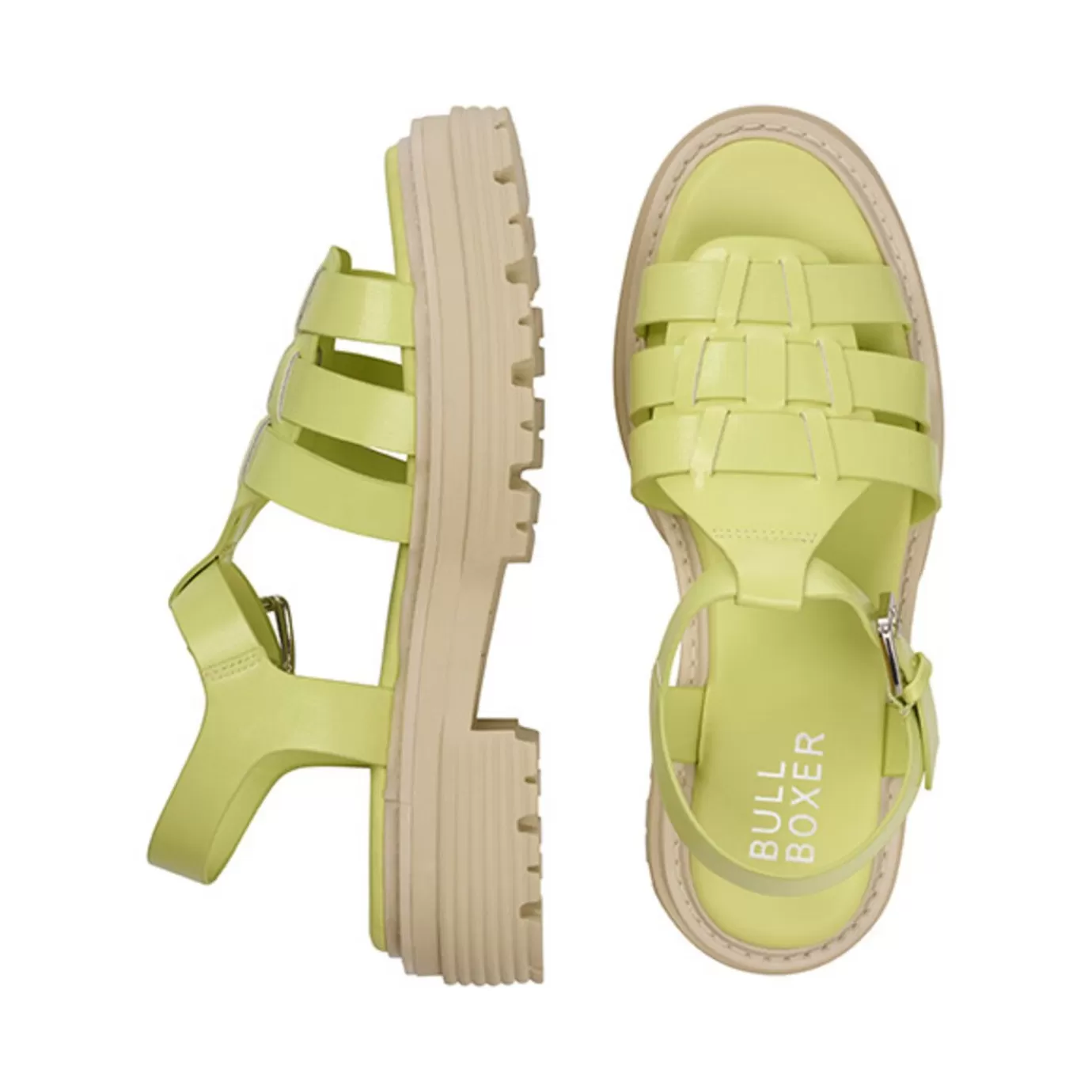 Discount Plateau Sandal Lime 171001F2S_Limetd Women Sandals