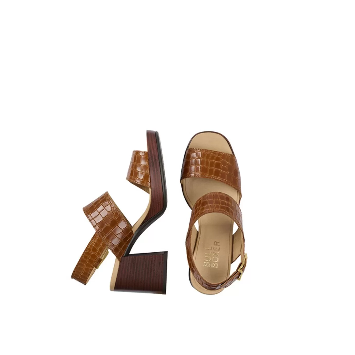 Clearance Sandal With Heel Brown 256001E2L_Tanntd Women Sandals