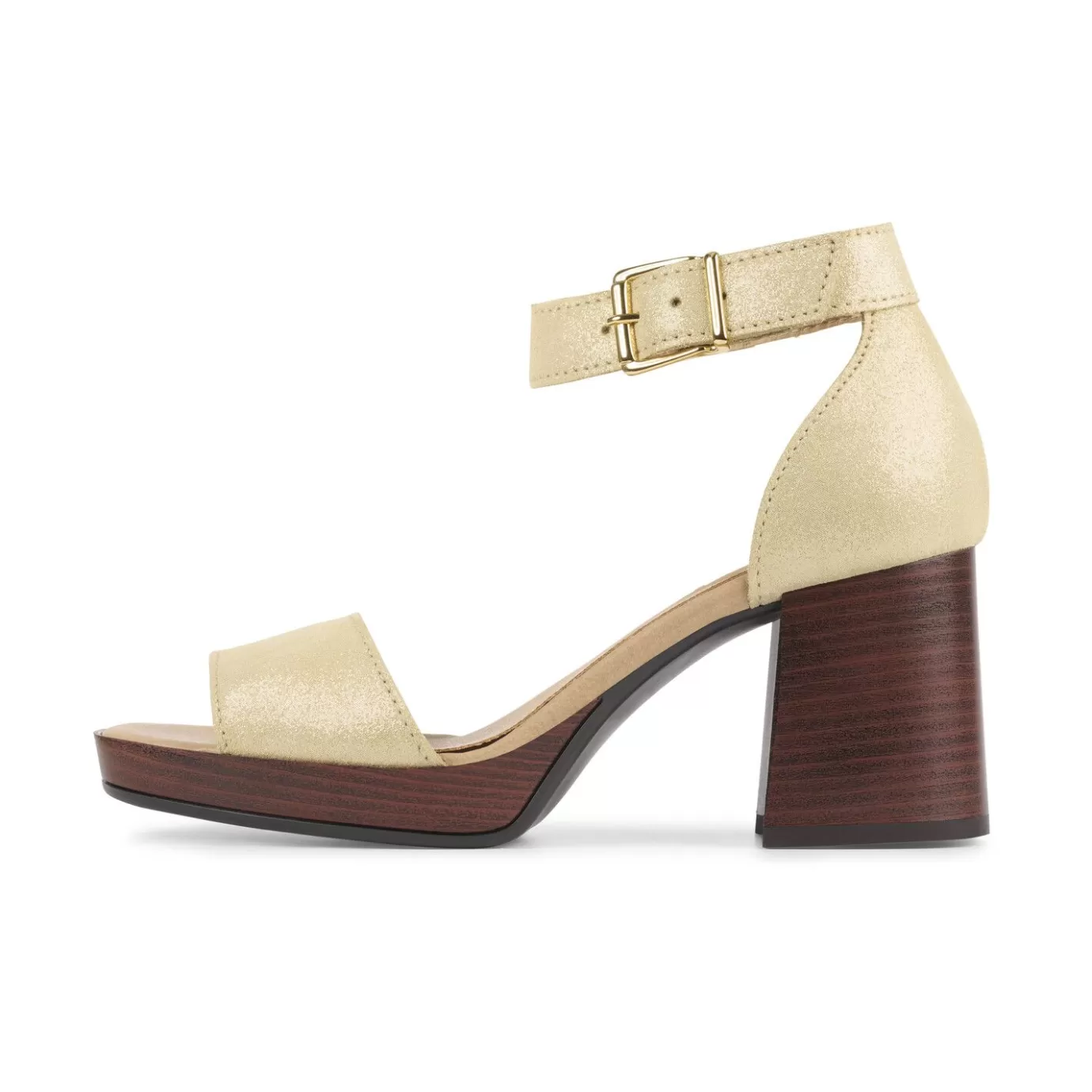 Online Sandal With Heel Gold 256000E2L_Plattd Women Sandals