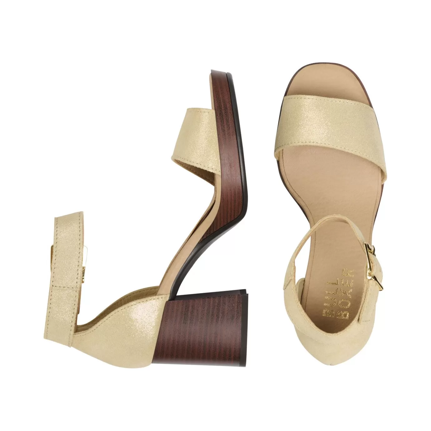 Online Sandal With Heel Gold 256000E2L_Plattd Women Sandals