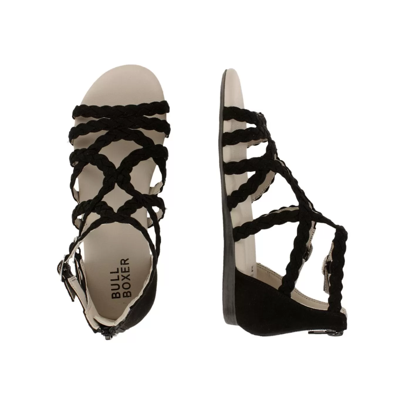 Shop Sandals Black Aed070F1T_Blckkb Kids Strap Sandals