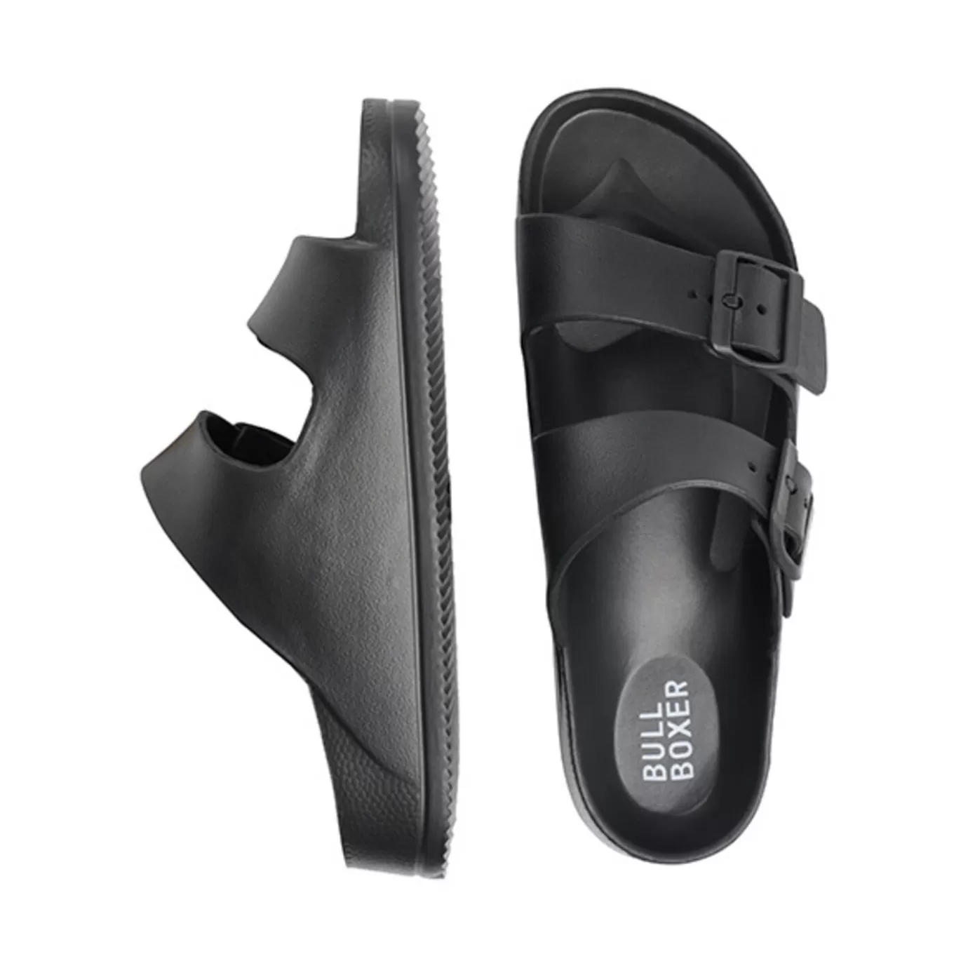 Clearance Slides Black 002000F1S_Blcktd Women Flat Mules