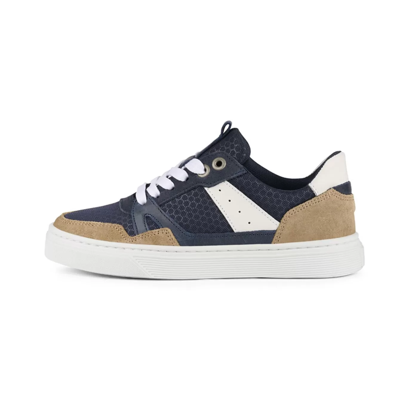 New Sneaker Beige-Navy Aop009E5L_Benykb Kids Sneakers