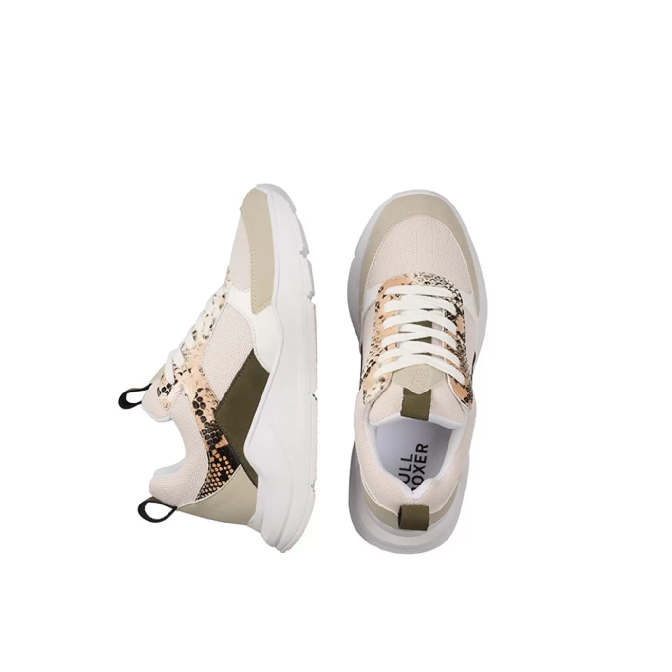 Outlet Sneaker Beige/Snake 099000F5S_Bgwhtd Women Sneaker Low