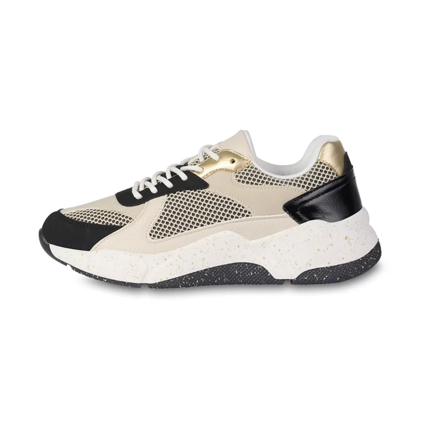 Hot Sneaker Black/Sand 077034F5S_Blsdtd Women Sneaker Low