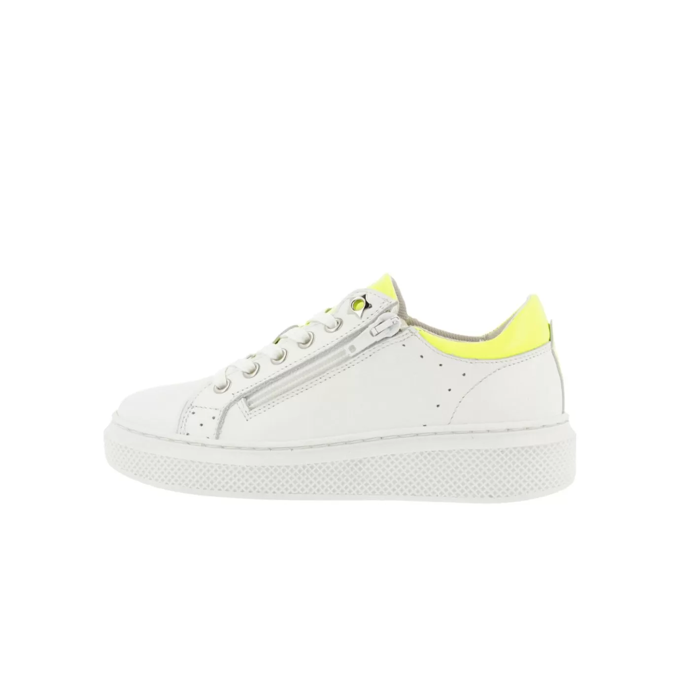 Discount Sneaker White Yellow Alg000E5L_Wyllkb Kids Sneakers