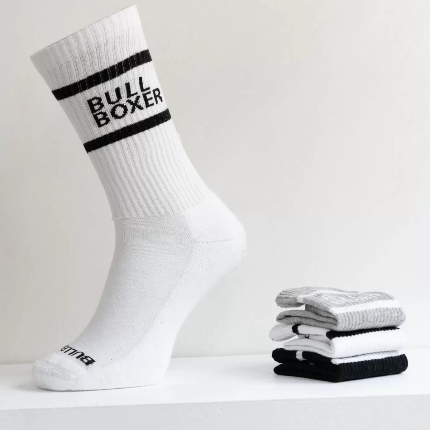 Cheap Socks Men White/Black/Gray 3-Pack Men Socks